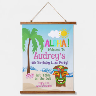 Tapisserie Suspendue Anniversaire Aloha Luau