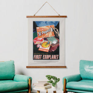 Tapisserie Suspendue Annonce Voyage Sci-Fi, Planet 51 Pegasi B