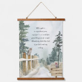 Tapisserie Suspendue Aquarelle de marche pacifique de la forêt (Recto)