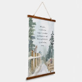 Tapisserie Suspendue Aquarelle de marche pacifique de la forêt (Angulaire)