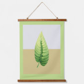 Tapisserie Suspendue Aquarelle moderne feuille simple (Recto)