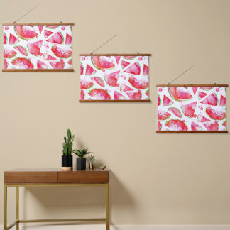 Tapisserie Suspendue Aquarelle pastèque 1