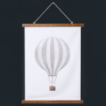 Tapisserie Suspendue Aquarelle vintage gris chaud<br><div class="desc">Cette tapisserie de montgolfière vintage aquarelle est une belle façon de décorer votre pépinière,  chambre pour enfants,  ou tout espace sur le thème du voyage.</div>