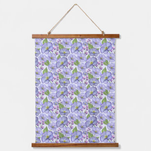 Tapisserie Suspendue Aquarelle Violettes Violettes & Motif Floral