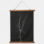 Tapisserie Suspendue Arbre blanc solitaire (Recto)