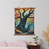 Tapisserie Suspendue Arbres mystiques Abstraits (Chambre à coucher)
