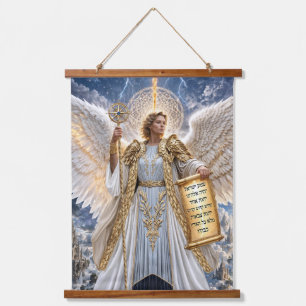 Tapisserie Suspendue Archange Uriel : Gardien Céleste de la Lumière