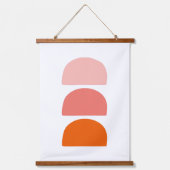 Tapisserie Suspendue Arcs Corail rose Orange (Recto)