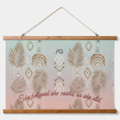 Tapisserie Suspendue AriaGrace Blush Palm Ethnic Botanical Pattern Vol6 (Devant)