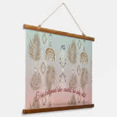Tapisserie Suspendue AriaGrace Blush Palm Ethnic Botanical Pattern Vol6 (Angulaire)