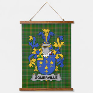 Tapisserie Suspendue Armoiries de famille Somerville d'Irlande Blason d