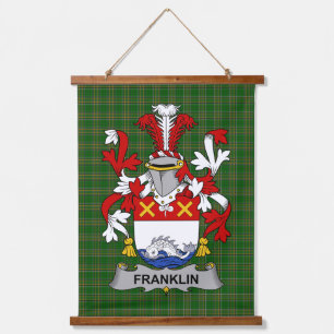 Tapisserie Suspendue Armoiries de Franklin en Irlande Family Crest