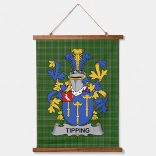 Tapisserie Suspendue Armoiries de la famille Irish Tipping Coat of Arms