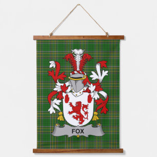 Tapisserie Suspendue Armoiries irlandaises Fox Family Crest