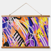 Tapisserie Suspendue Art Abstrait audacieux et expressif (Devant)