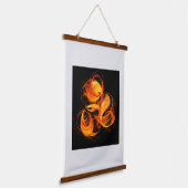 Tapisserie Suspendue Art Abstrait Fireball (Angulaire)