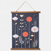 Tapisserie Suspendue Art abstrait floral brillant (Recto)