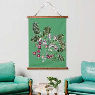 Tapisserie Suspendue Art botanique vintage de Sarah Featon Puriri