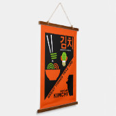 Tapisserie Suspendue Art de cuisine coréen Kimchi (Angulaire)