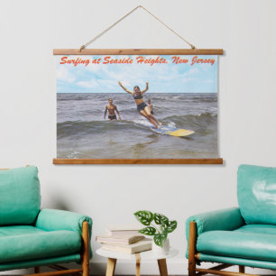 Tapisserie Suspendue Art de surf vintage de Seaside Heights, New Jersey
