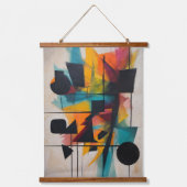 Tapisserie Suspendue Art géométrique Abstrait dynamique (Recto)