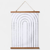 Tapisserie Suspendue Art linéaire minimaliste (Recto)