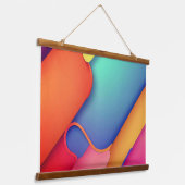 Tapisserie Suspendue Art moderne, Dplis de couleurs (Angulaire)