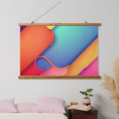 Tapisserie Suspendue Art moderne, Dplis de couleurs (Chambre à coucher)