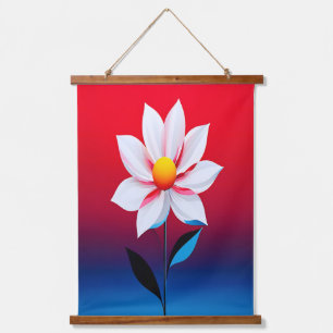 Tapisserie Suspendue Art moderne minimaliste des fleurs