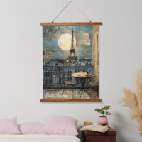 Art romantique personnalisé vintage Paris tour Eif