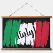 Tapisserie Suspendue Artistic Brushstroke Italy Flag (Devant)