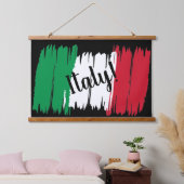 Tapisserie Suspendue Artistic Brushstroke Italy Flag (Chambre à coucher)
