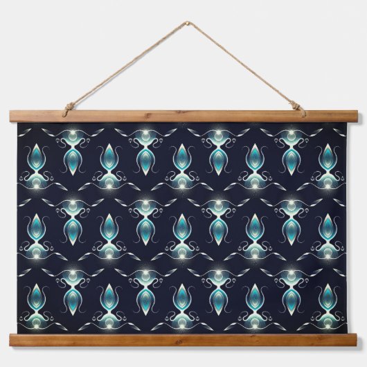 Tapisserie Suspendue Aspect élégant des pierres bleues avec lumière bri (Devant)