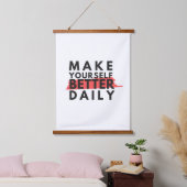 Tapisserie Suspendue attitude positive motivation mots positifs (Chambre à coucher)