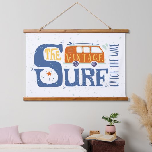 Tapisserie Suspendue Attraper L'Affiche De La Vague (Chambre à coucher)