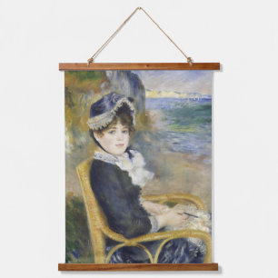 Tapisserie Suspendue Au bord de la mer, portrait de peinture à l'huile,