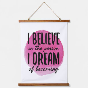 Tapisserie Suspendue auto-amour mots de motivation pour l'autosoin