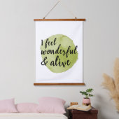 Tapisserie Suspendue auto-amour vibes positives mots pour autosoin (Chambre à coucher)