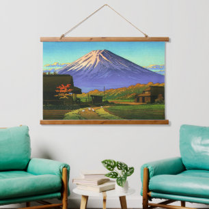 Tapisserie Suspendue Automne à Funatsu Mt Fuji Kawase Hasui 1953