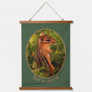 Tapisserie Suspendue Baby Chipmunk Faune Animal Art Personnalisé