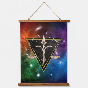 Tapisserie Suspendue Balance Zodiaque fond nébuleuse Cadeau Astrologie
