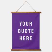 Bannière personnalisée violet personnalisable Mur 