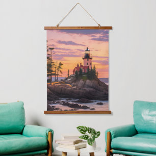Tapisserie Suspendue Bass Harbour Head Lighthouse Sunrise