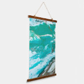 Tapisserie Suspendue Beach House Blue vague abstraite (Angulaire)