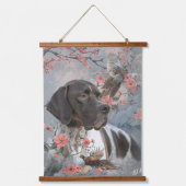 Tapisserie Suspendue Beau pointeur avec faisans (Recto)