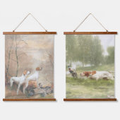 Tapisserie Suspendue Beau pointeur avec faisans (Double)