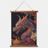 Tapisserie Suspendue Beaux Dragons Floraux (Recto 2)