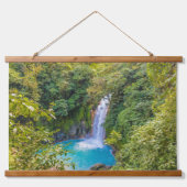 Tapisserie Suspendue Belle Cascade bleue relaxante unique dans la jungl (Devant)