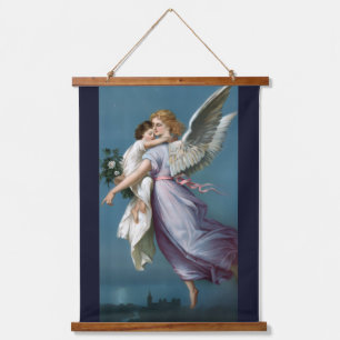 Tapisserie Suspendue Belle peinture d'ange gardien