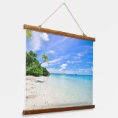Tapisserie Suspendue Belle plage de sable blanc tropicale (Angulaire)